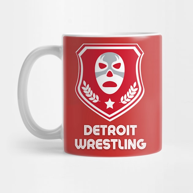 Detroit Wrestling "Rubber Puck Red" by DDT Shirts